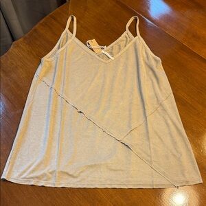 Hello Nite Stylish Beige Camisole tank top Small soft suede like feel